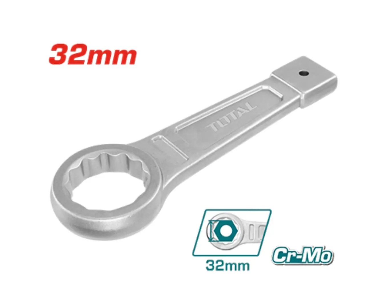 مفتاح طرف طرق 32 ملم صناعي TOTAL - THT104032