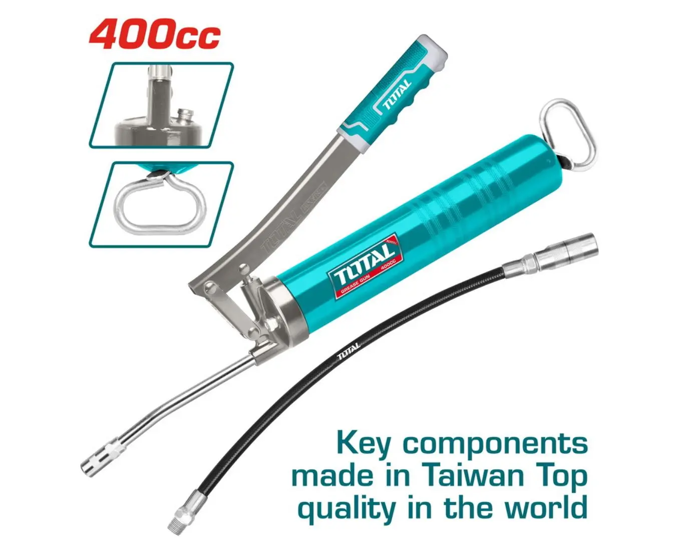 مشحمة يدوية صناعية حجم 400 TOTAL GREASE GUN - THT111051