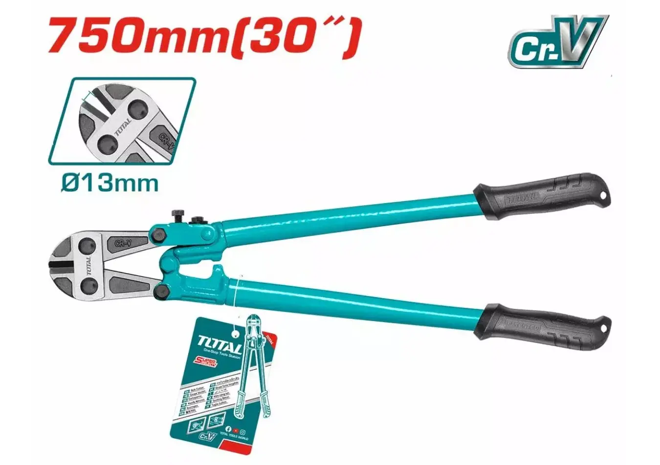 قطاعة قضبان 30 انش قطع 13 مم بوزن 3618 gr سوبر سيليكت ماركة TOTAL - THT123306