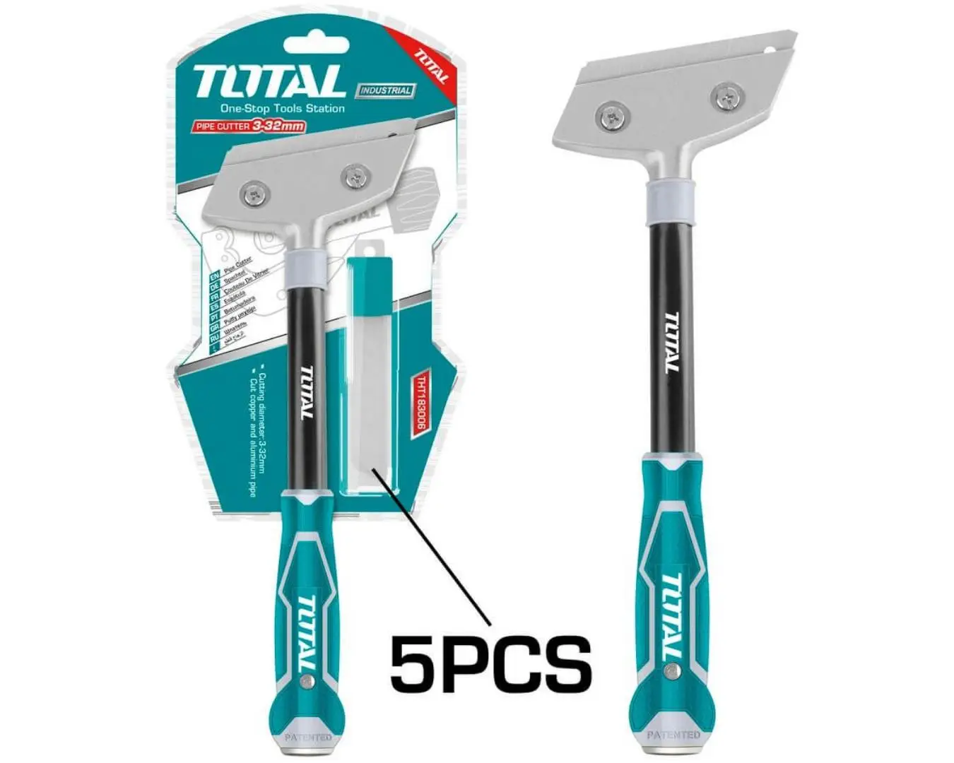 مشرط قشط طول 30 سم مع 5 نصلاتTOTAL - THT183006