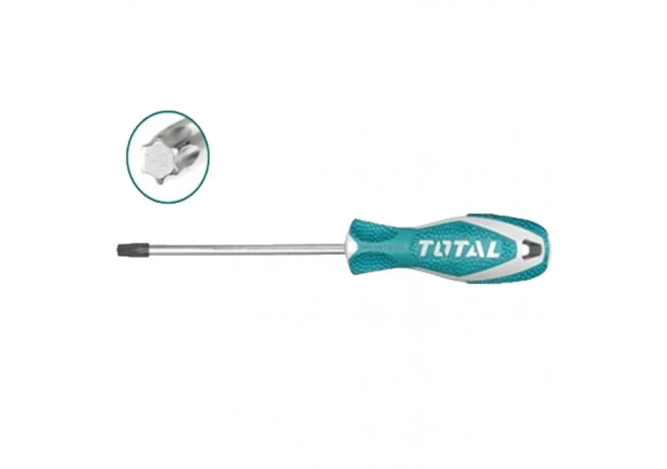 مفك براغي نجمة S2 قياس T10*100 ماركة TOTAL (( صناعي )) CRV - THT2346