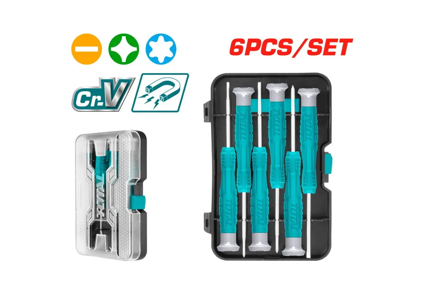 مجموعة 6 قطع اعمال دقيقة TOTAL - THT250PS0601