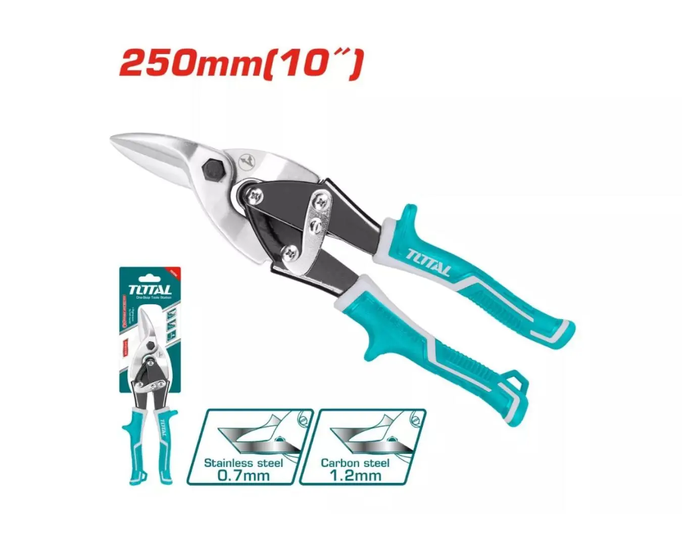 مقص صاج يمين 250 مم 10 أنش TOTAL - THT523106