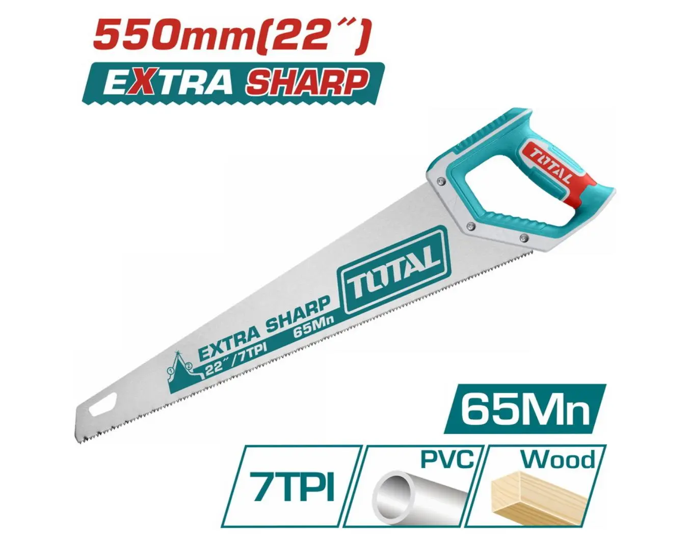 منشار خشب يدوي راسين 22 انش 550 مم TOTAL - THT55226