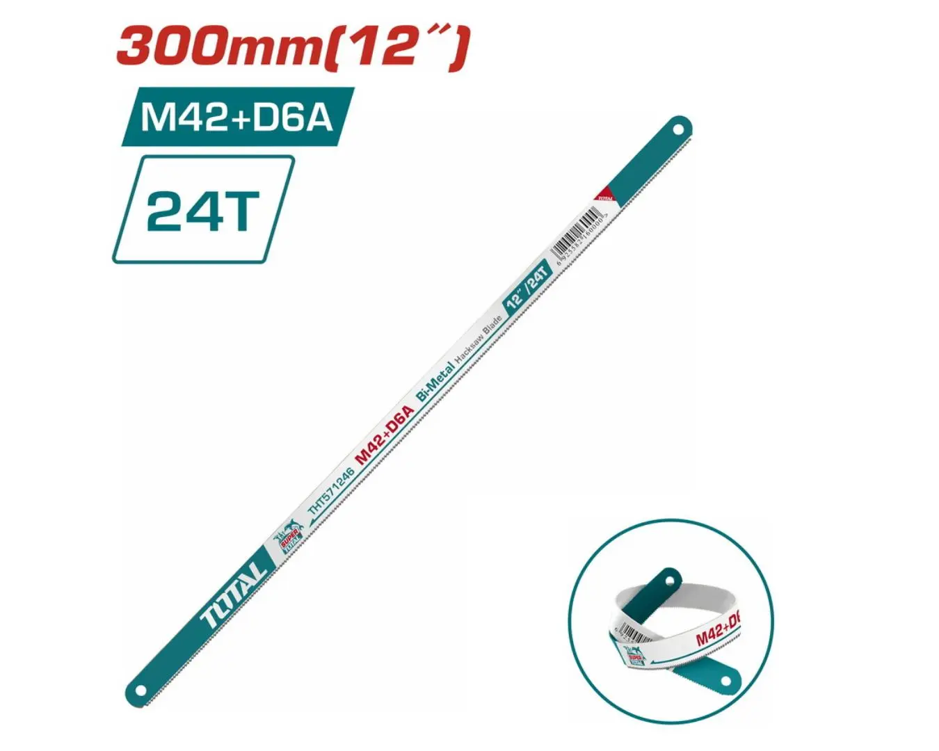 نصلة منشار حديد 24 T صناعي TOTAL M42+D6A - THT571246