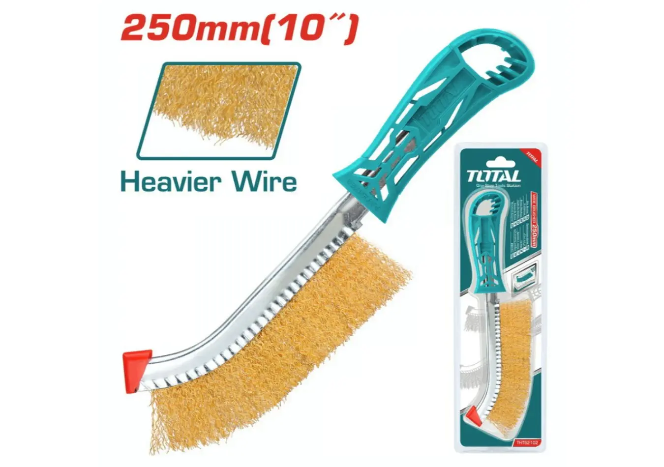 فرشاة حديد طولية 250 مم TOTAL - THT92102