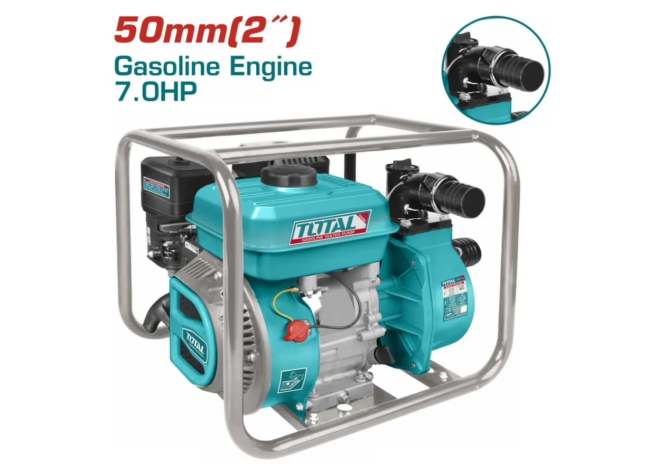 مضخة بنزين 2 انش صناعي محرك 7 حصان TOTAL - TP3202