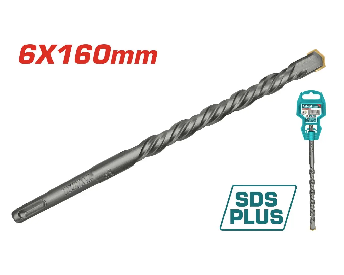 ريشة SDS PLUS -6X160 ماركة TOTAL - TAC310602