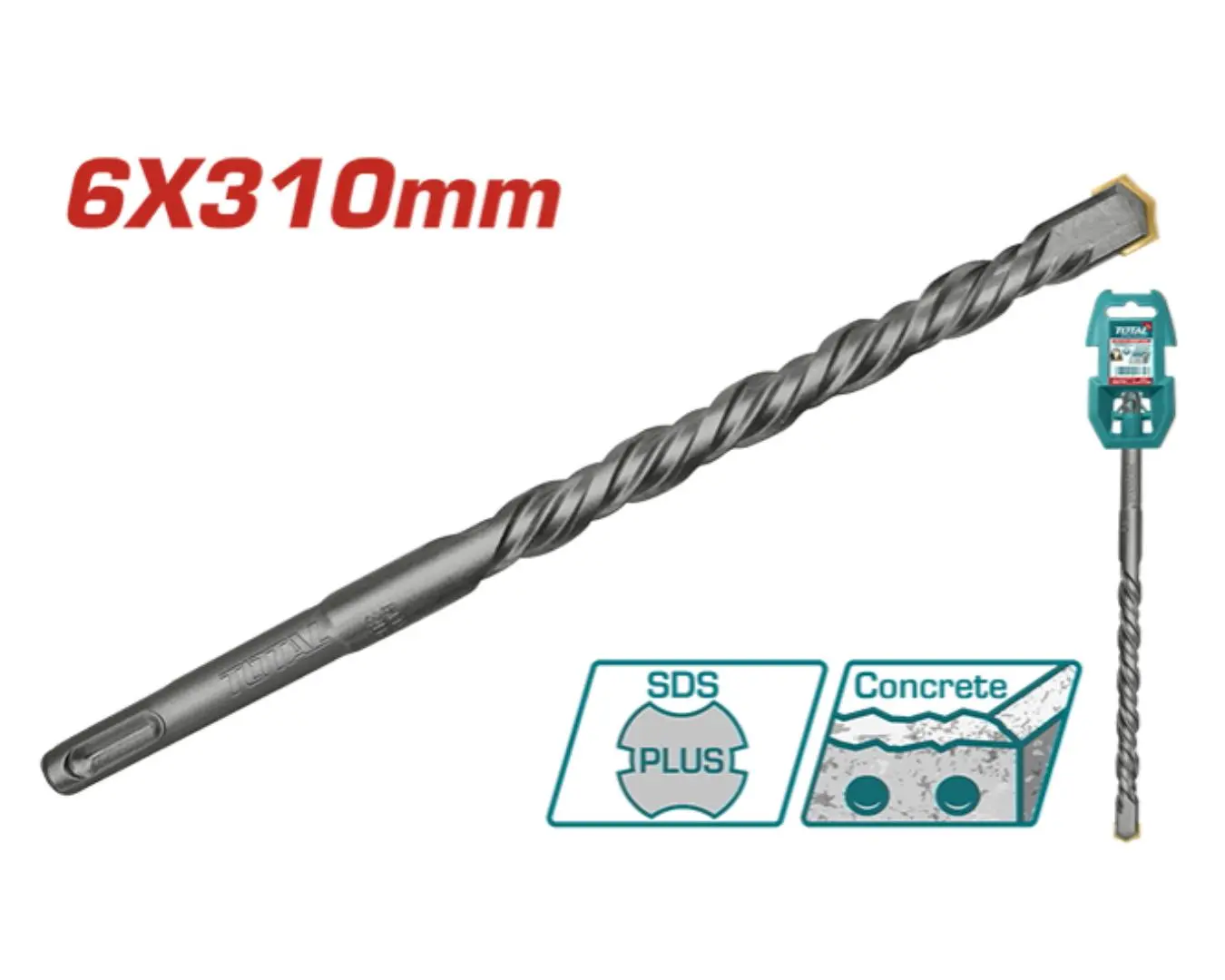 ريشة SDS PLUS -6X310 ماركة TOTAL - TAC310605