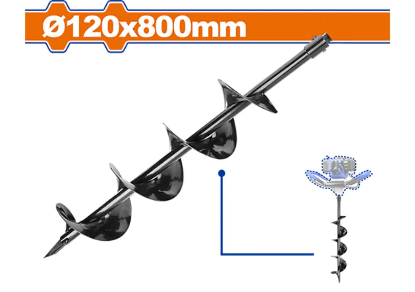 ريشة حفارة ارض زراعية 800 × 120 ماركة WADFOW - WDZ1A52-2