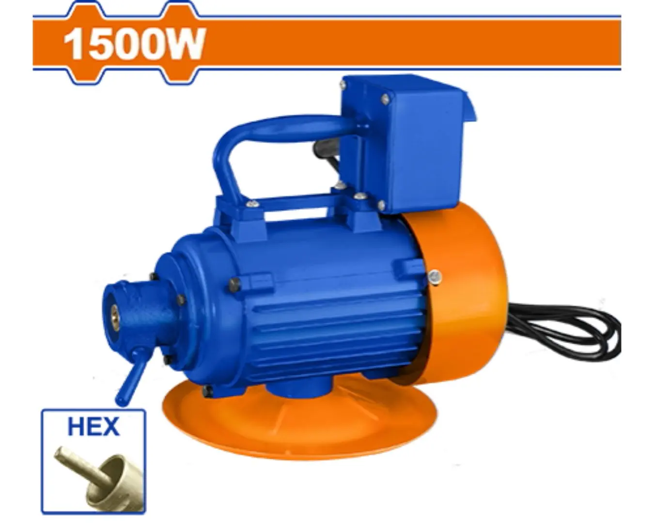 رجاج باطون كهربائي 1500 واط ملف نحاس WADFOW - WECV2A15