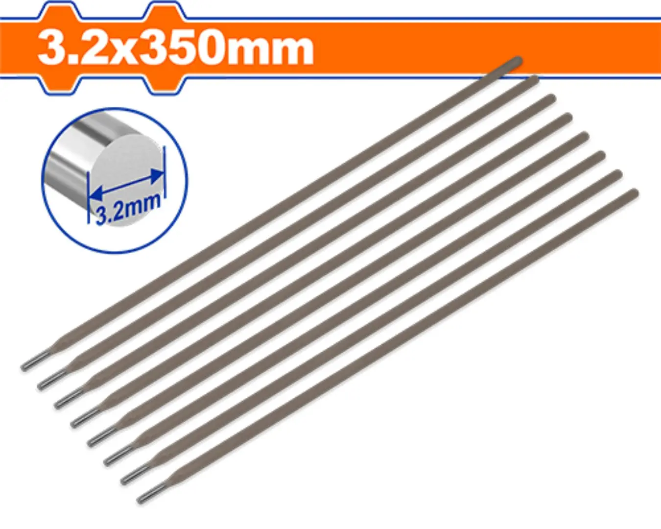 لحام كهربائي 3.2 مم 5 كغ كربون ستيل E6013 من WADFOW - WERC2221