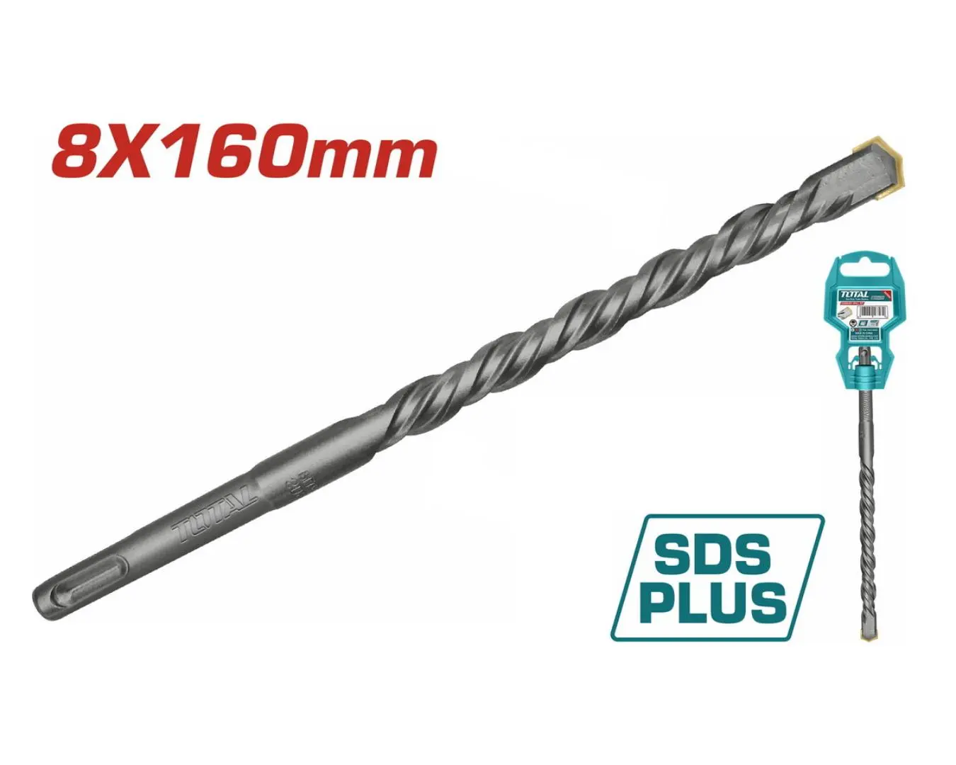 ريشة SDS PLUS -8X160 ماركة TOTAL - TAC310802