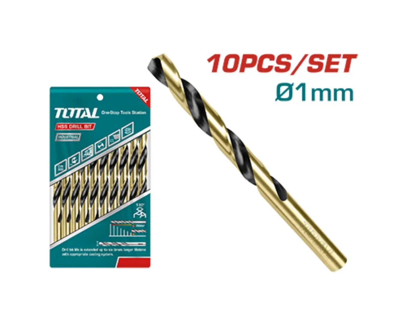 ريشة حديد 1 مم موديل HSS ماركة TOTAL - TAC100103