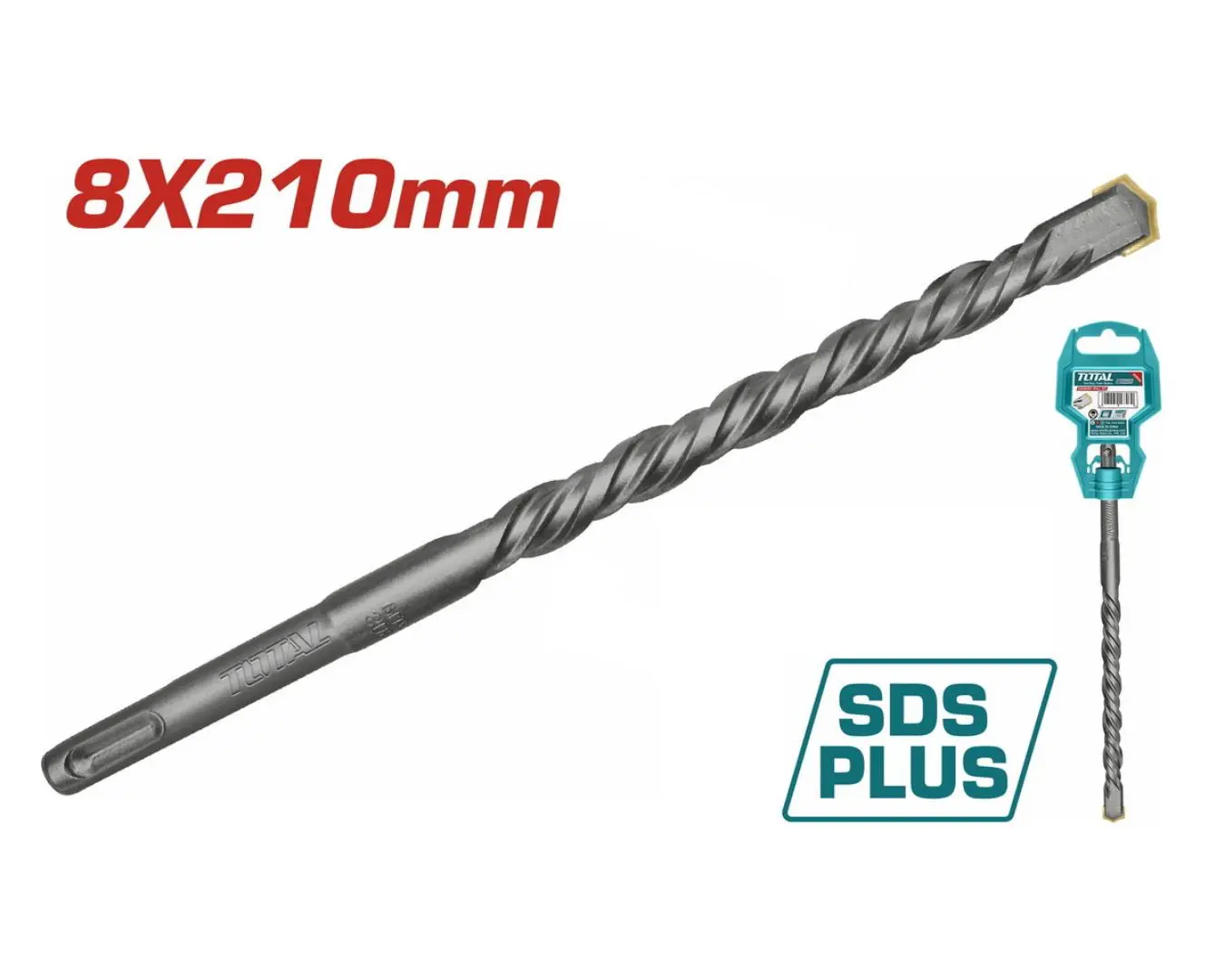 ريشة SDS PLUS -8X210 ماركة TOTAL - TAC310803