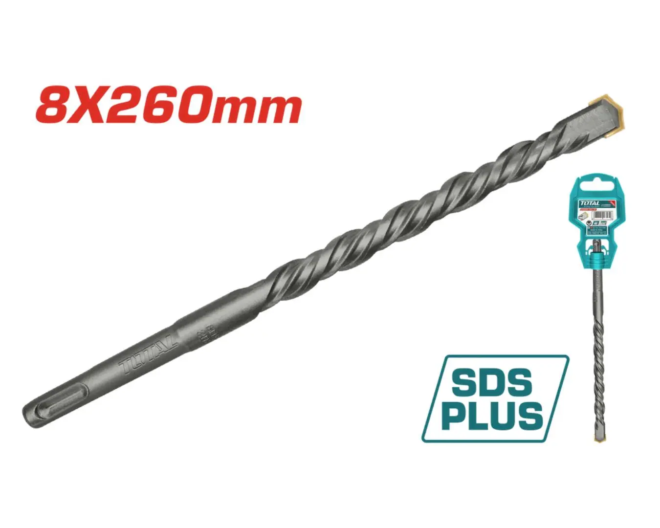 ريشة SDS PLUS -8X260 ماركة TOTAL - TAC310804