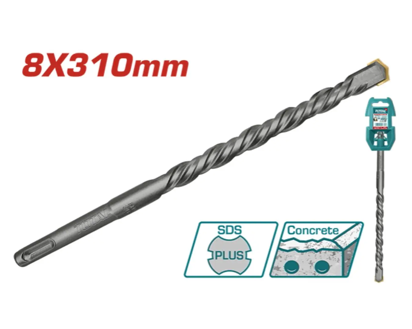 ريشة SDS PLUS -8X310 ماركة TOTAL - TAC310805