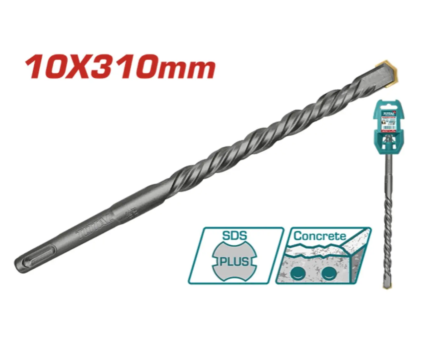 ريشة SDS PLUS 10X310 ماركة TOTAL - TAC311005