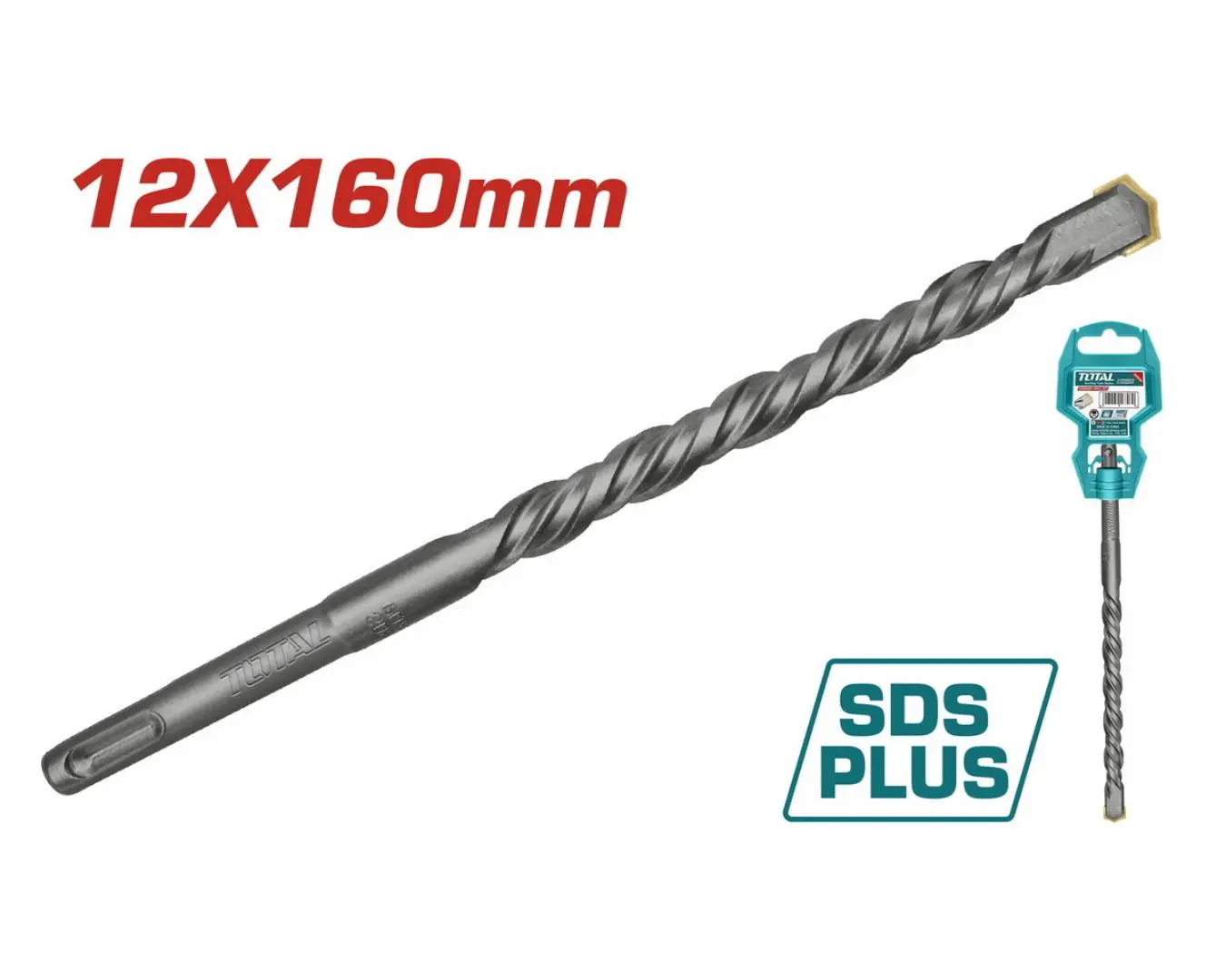 ريشة SDS PLUS -12X160 ماركة TOTAL - TAC311202