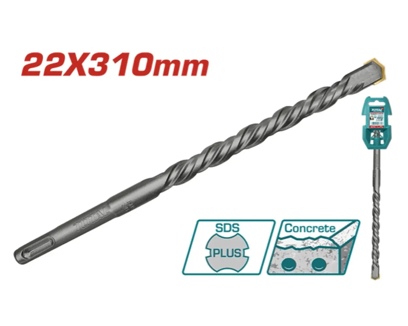 ريشة SDS PLUS -22X310 ماركة TOTAL - TAC312204