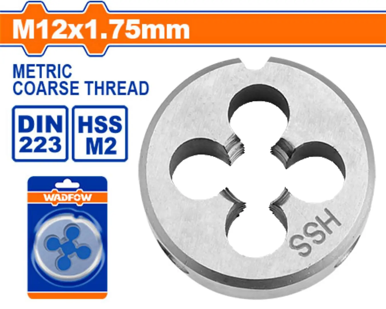 حدة 1.75 × M 12 مم WADFOW - WTPD5B12