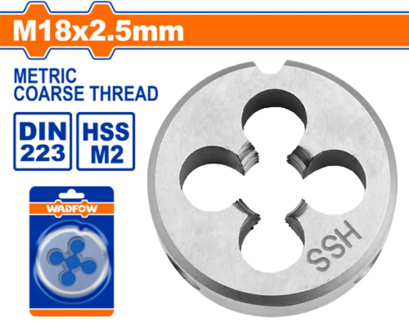 حدة 2.5 × M 18 مم WADFOW - WTPD5B18