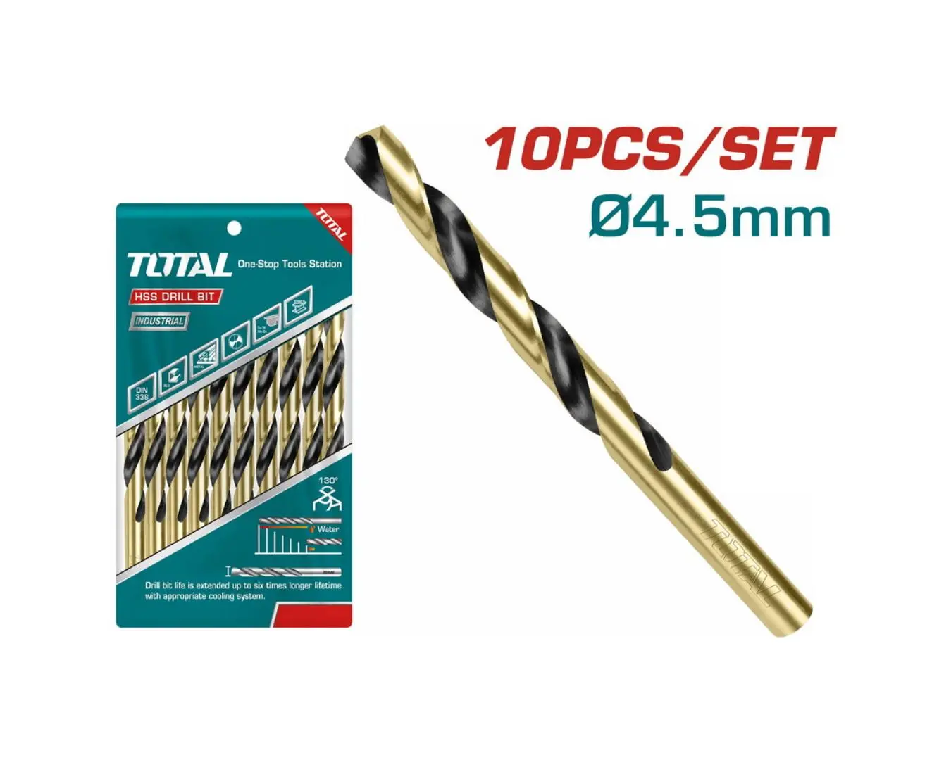 ريشة حديد 4.5 مم موديل HSS ماركة TOTAL - TAC100453
