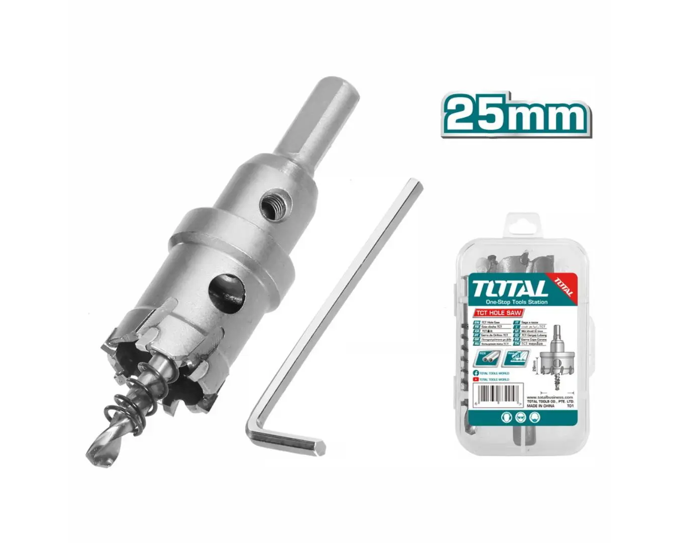 ريشة حفر الماس 25 مم ستانلس ستيل ماركة TOTAL - TAC48251
