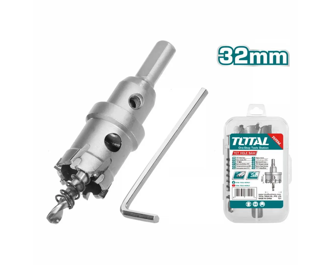 ريشة حفر الماس 32 مم ستانلس ستيل ماركة TOTAL - TAC48321