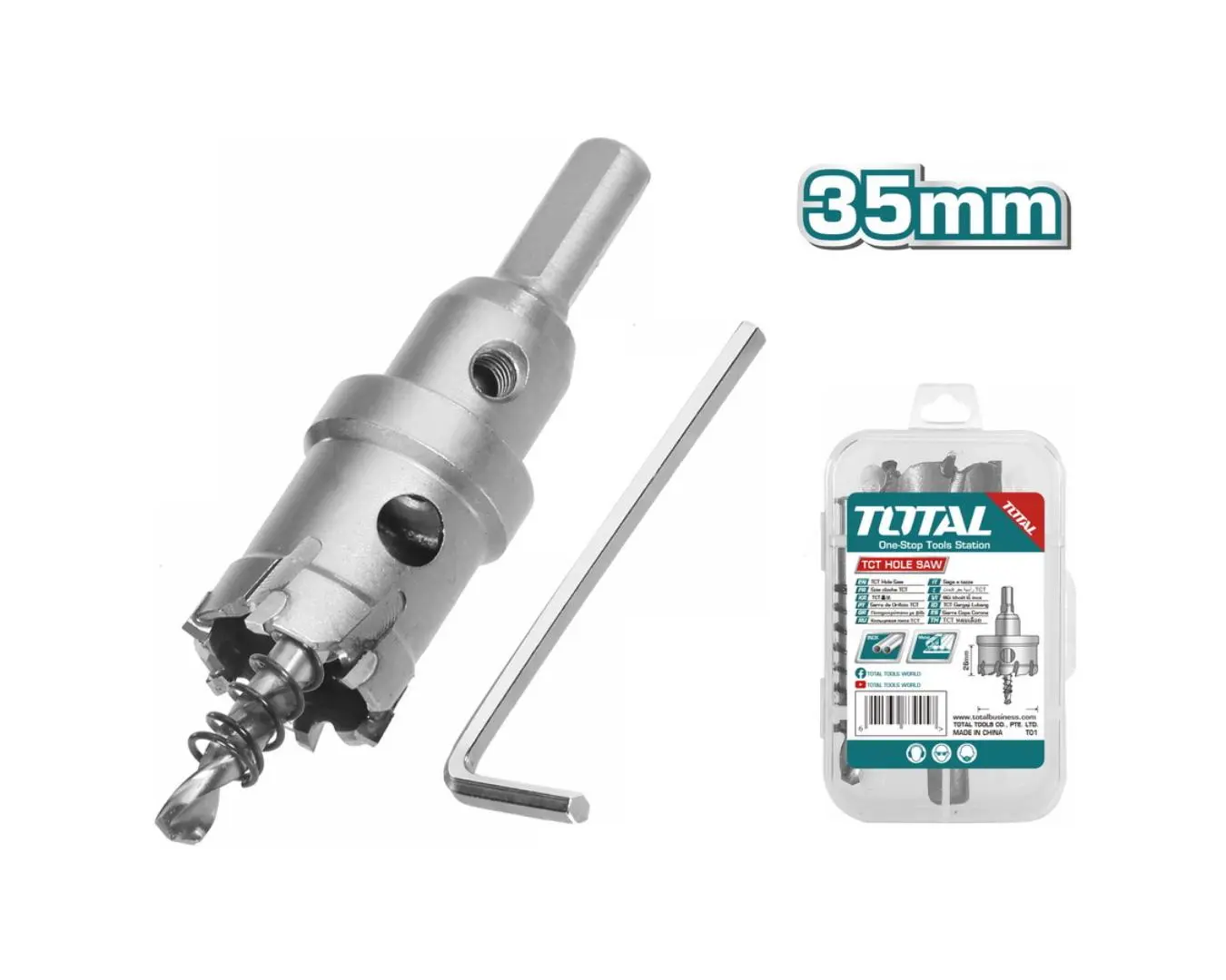 ريشة حفر الماس 35 مم ستانلس ستيل ماركة TOTAL - TAC48351