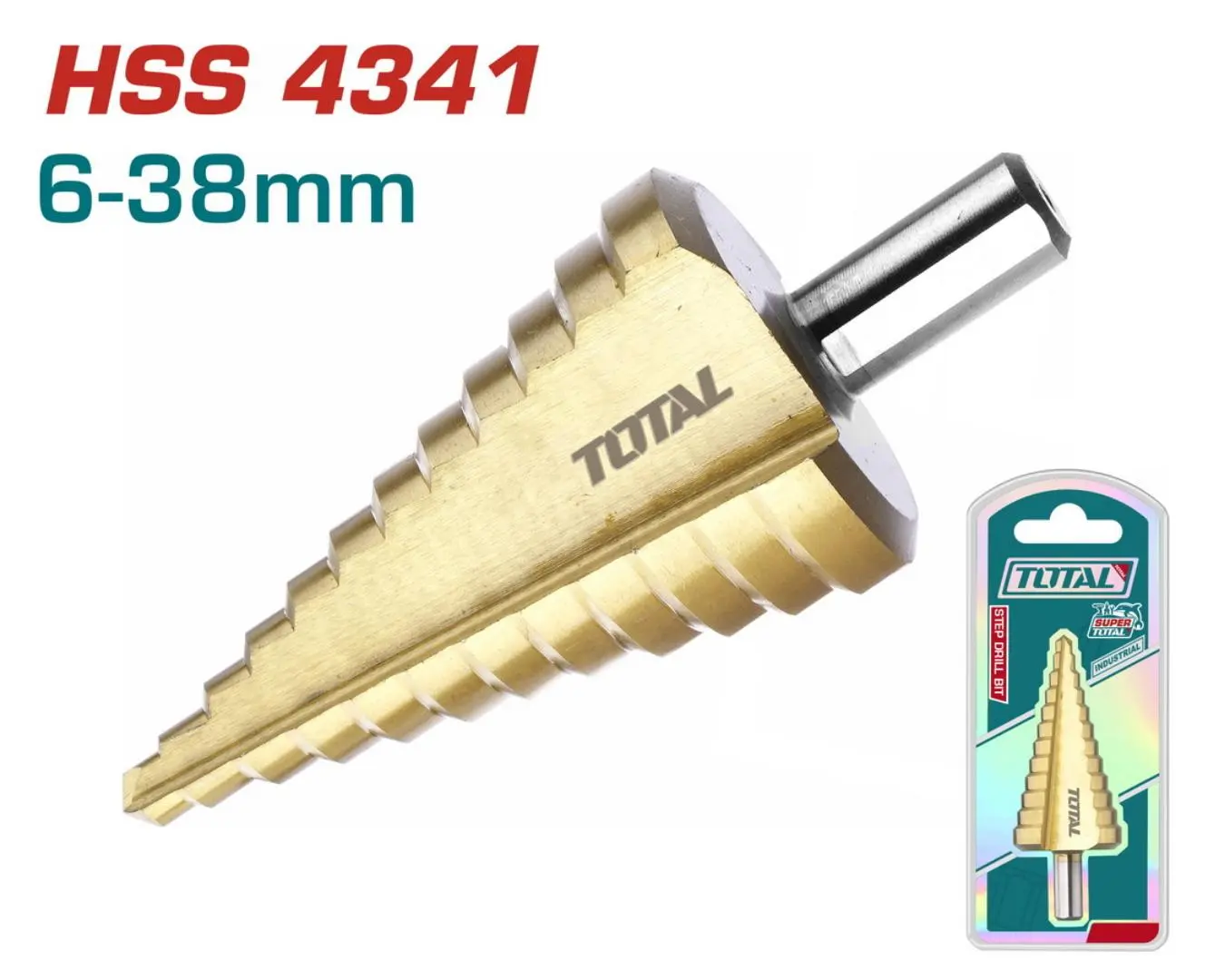 ريشة مخروطية 6-38 ملم حديث صناعي على كرت ماركة TOTAL - TAC7563801
