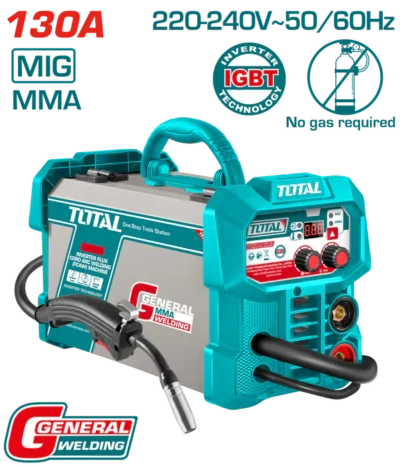 طرنس لحام 130 امبير MMA/MIG بدون غاز لحام عادي 1.6-3.2+ بكرة (0.8+0.9) TOTAL - TFC13018