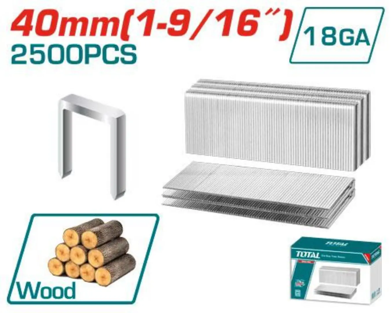 كبسات قياس 40 × 25 مم كرتونة 2500 كبسة لزوم TAT81501, TCSNLI6005, TCSNLI6008 ماركةTOTAL - TAC918402