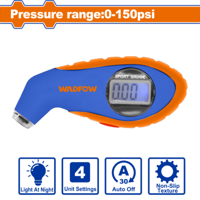 مقياس ضغط الإطارات ديجيتال مع ليد WADFOW (0-150) PSI - WTPG1101
