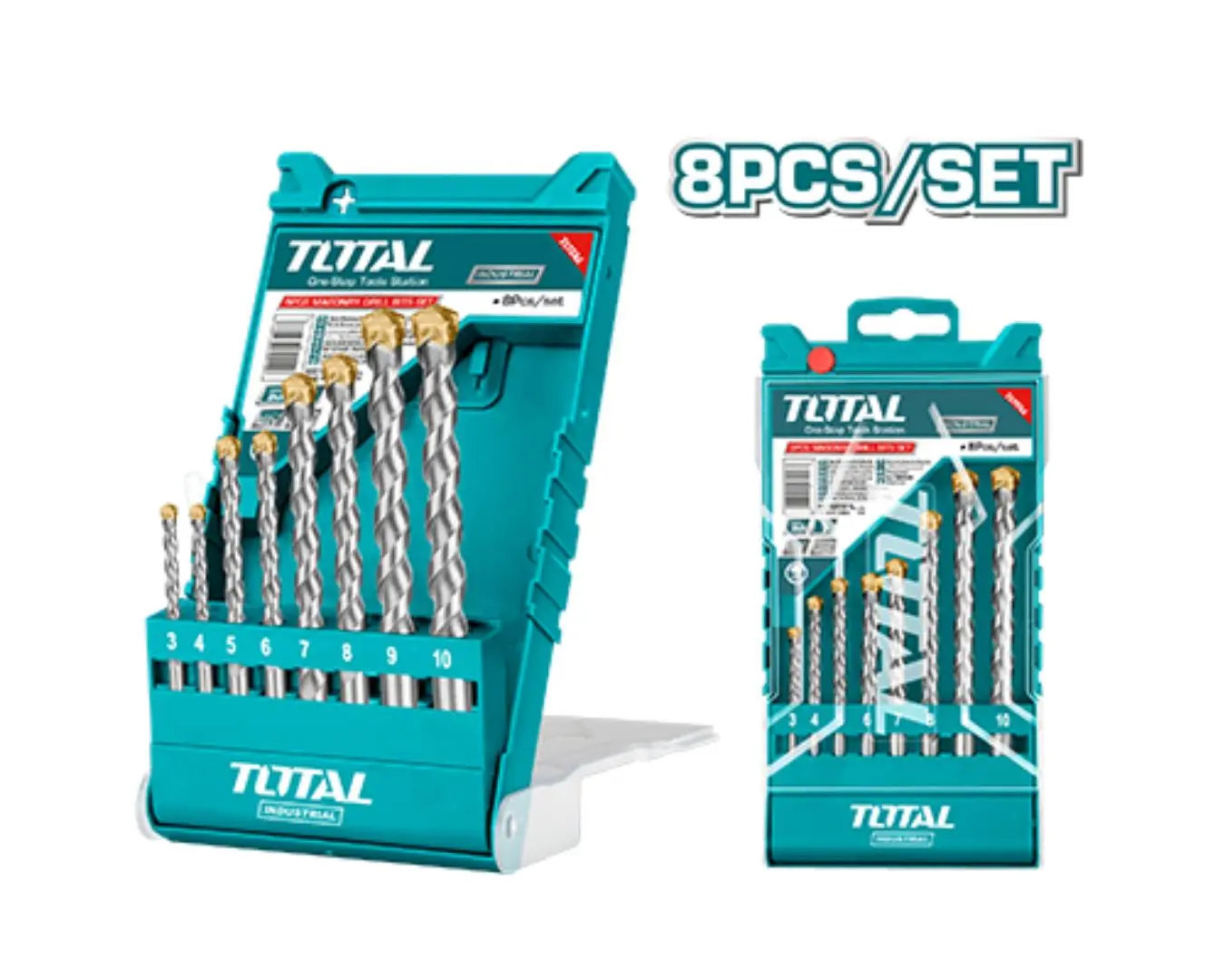 طقم ريش باطون ألماس8 قطع موديل TOTAL - TACSD5081