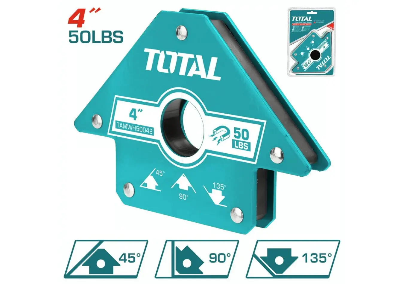 زاوية لحام 4 انش 45.90.135 درجة ماركة TOTAL - TAMWH50042