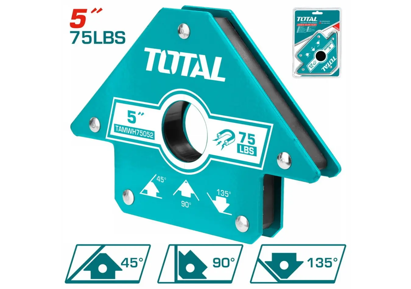 زاوية لحام 5 انش 45.90.135 درجة ماركة TOTAL - TAMWH75052