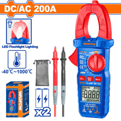 بانسة كليبس امبير 200 امبير AC/DC ماركة WADFOW - WDM8202