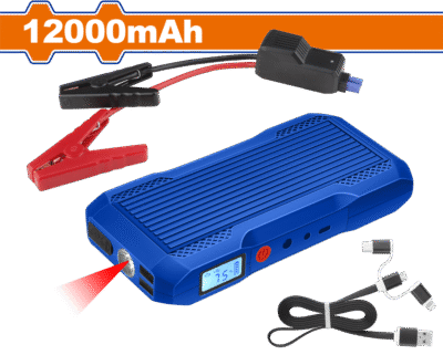 باور شاحن بطارية السيارة للطوارئ بطارية ليثيوم WADFOW 12000 mAh - WLY1512