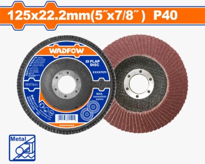 حجر جلخ حف موج 40P معدن 5 انش لون ازرق WADFOW - WYL3411
