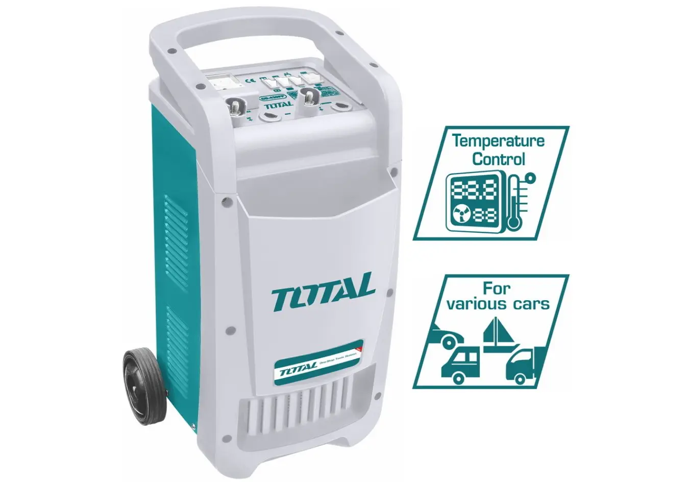 شاحن بطارية 40 امبير لزوم بطاريات 40-700 امبير ملف المنيوم صناعي TOTAL - TBC4003