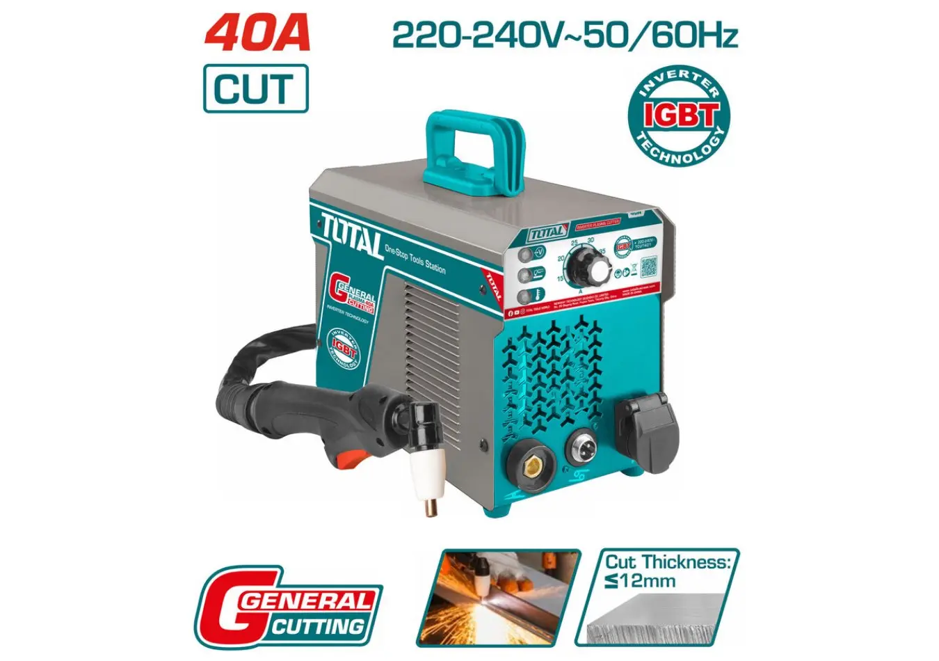 طرنس قص بلازما 40 امبير 220 فولت ماركة TOTAL - TCUT401