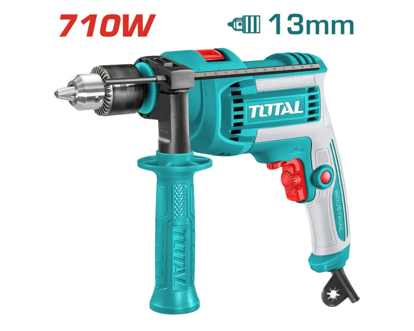 مثقب 710 وط 13 مم رجاج شمال يمين كوان معدن كوشوك ماركة TOTAL - TG1071366