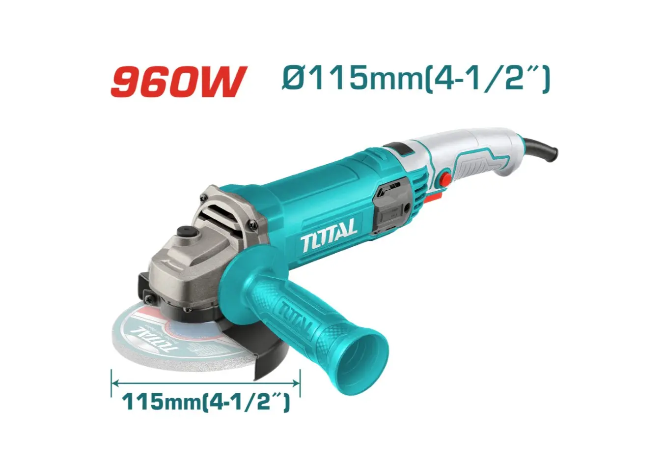 جلخ صاروخ 4.5 انش 960 واط TOTAL - TG10911576
