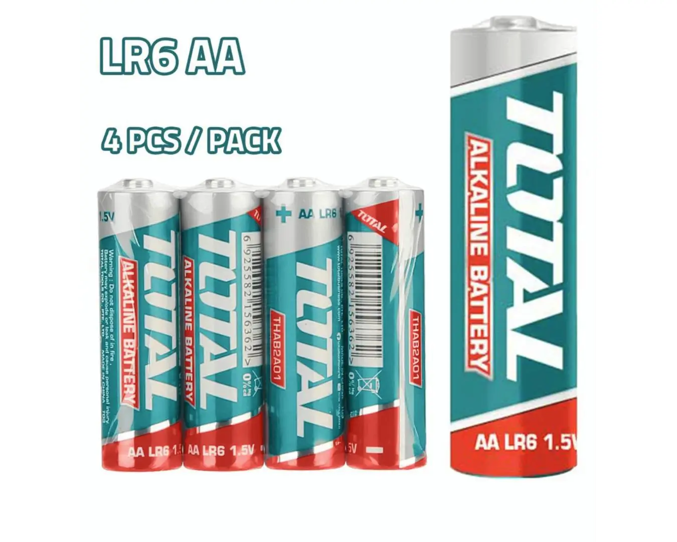 بطارية 1.5 فولت AA ميلي امبير 2900 ماركة TOTAL - THAB2A01