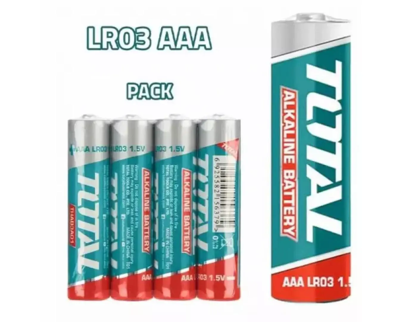بطارية 1.5 فولت AAA ميلي امبير 1300 ماركة TOTAL - THAB3A01