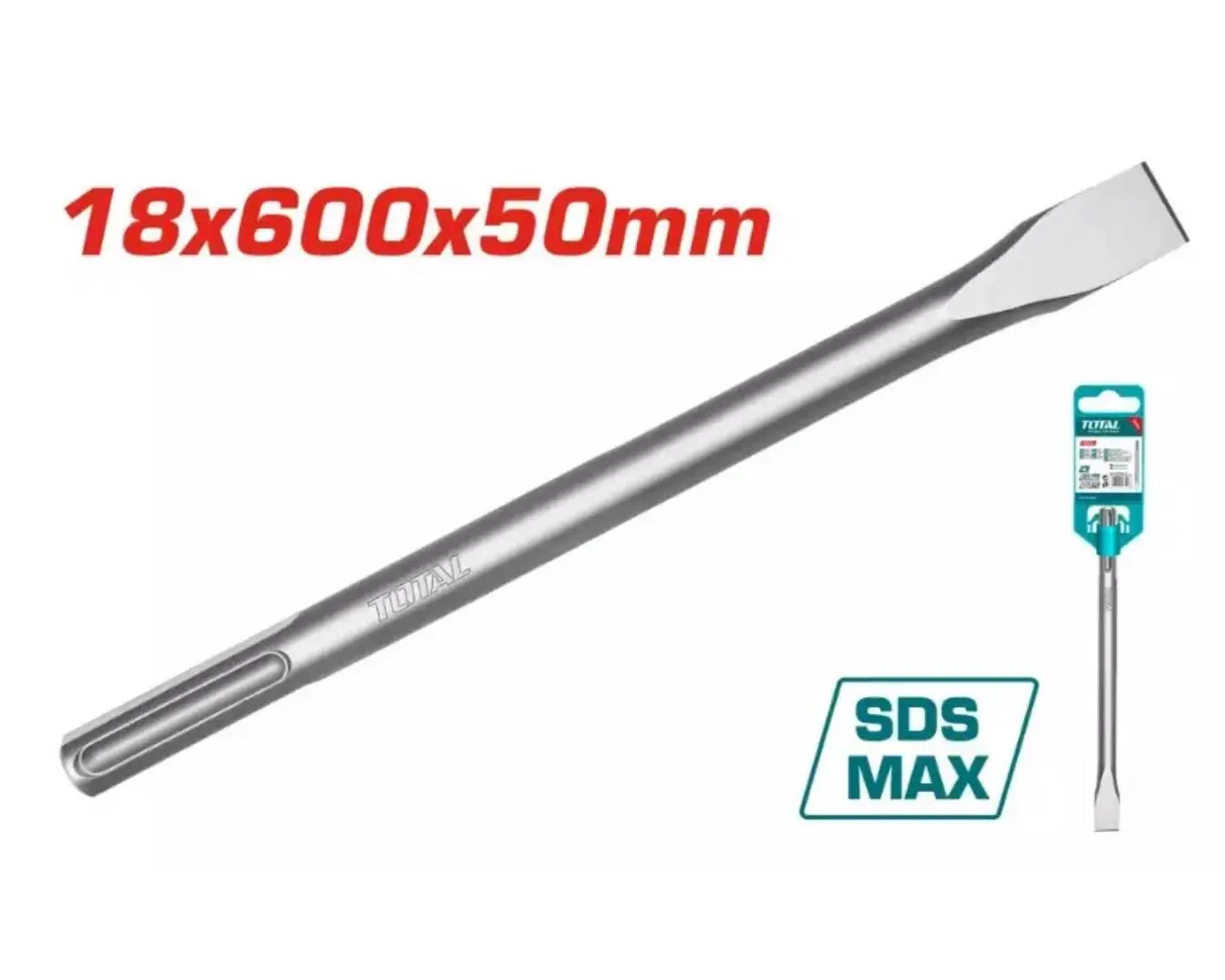 ازميل SDS - MAX ( 18 × 50 × 600 ) (( صناعي )) TOTAL - TAC15221832